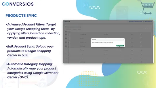 Conversios GMC Feeds screenshot