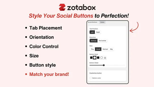 Zotabox Social Sharing Buttons screenshot