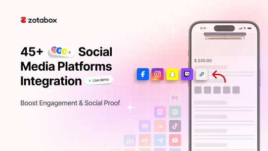 Zotabox Social Sharing Buttons screenshot