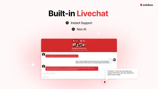 Zotabox Social Sharing Buttons screenshot