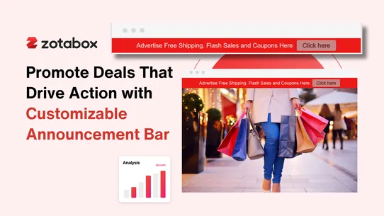 Zotabox Announcement Bar screenshot