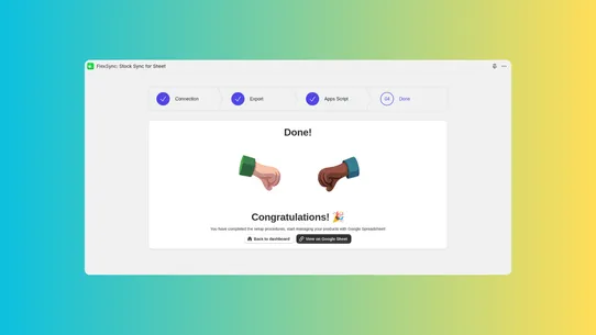 FlexSync: Stock Sync for Sheet screenshot