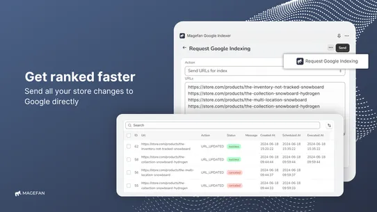 Google Indexer ‑ Magefan screenshot