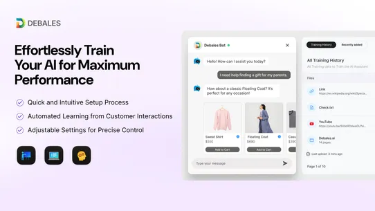 Debales: AI Chatbot for Sales screenshot