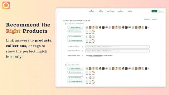 Recomma: Product Quiz Builder screenshot