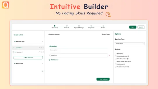 Recomma: Product Quiz Builder screenshot