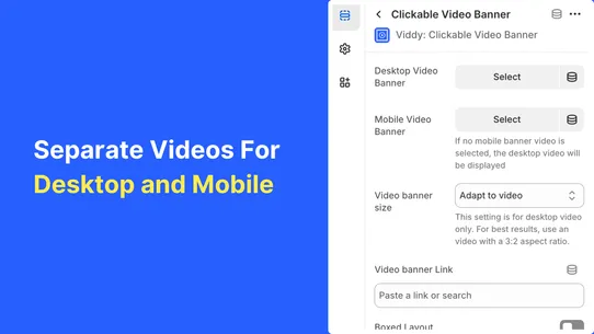 Viddy: Clickable Video Banner screenshot