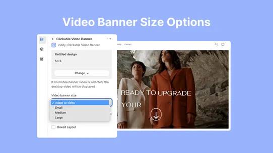 Viddy: Clickable Video Banner screenshot