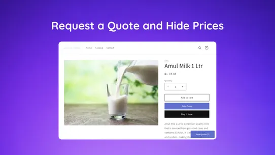 Q:Request A Quote &amp; Hide Price screenshot