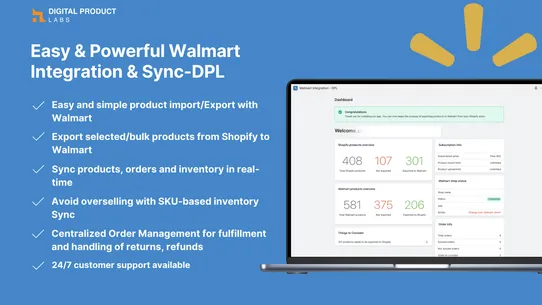 Walmart Integration ‑ DPL screenshot