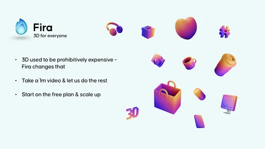 Fira: AI Video to 3D Model screenshot