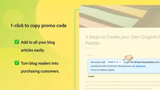 Blog CTA Promo Code Upsell MP screenshot