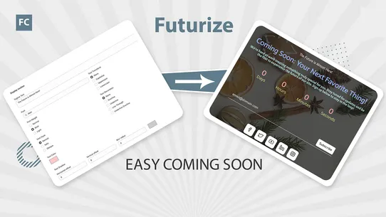 Futurize ‑ Easy Coming Soon screenshot