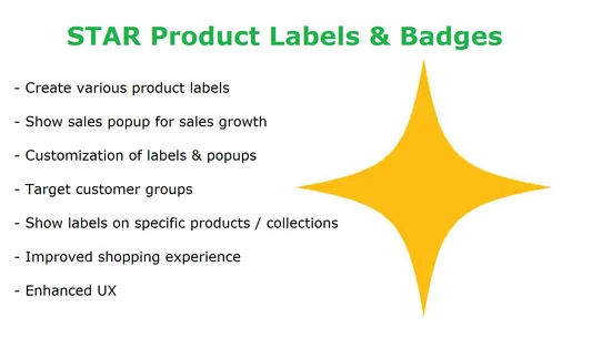 STAR Product Labels &amp; Badges screenshot