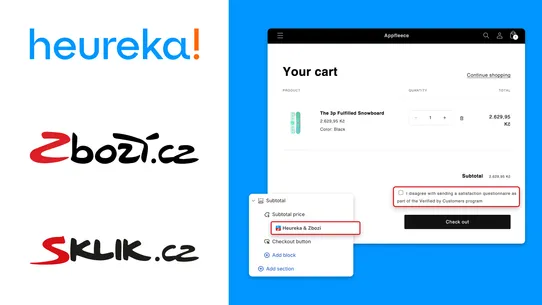 Heureka &amp; Zbozi Tracking screenshot