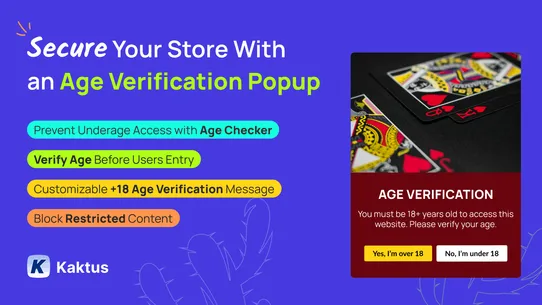 K: Age Verification Popup 18+ screenshot