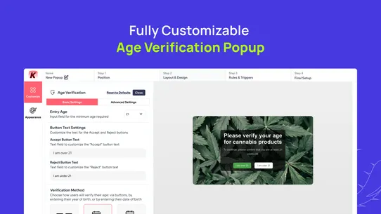 K: Age Verification Popup 18+ screenshot