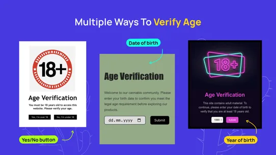 K: Age Verification Popup 18+ screenshot