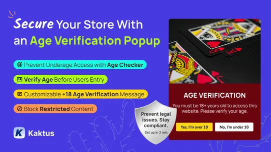 K: Age Verification Popup 18+ screenshot