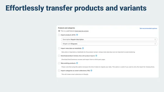 AppsByB: WooCommerce Importer screenshot