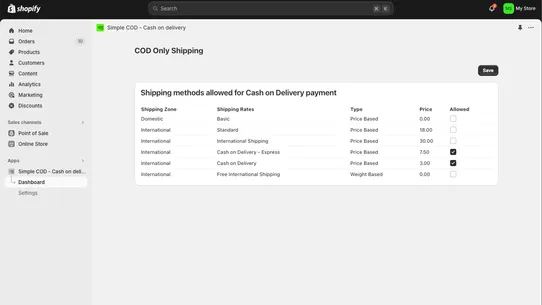 Gringa COD ‑ Cash on Delivery screenshot