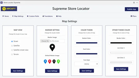 Supreme Store Locator screenshot