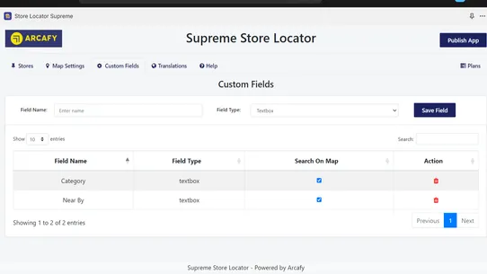 Supreme Store Locator screenshot