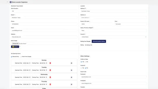 Supreme Store Locator screenshot