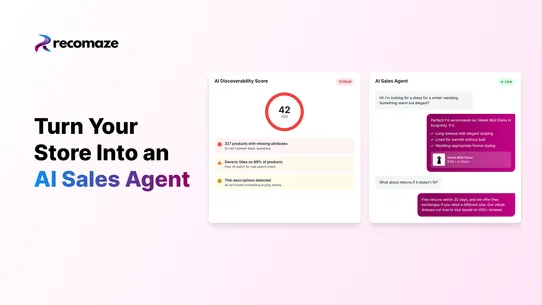 Recomaze: AI Ready Sales Agent screenshot