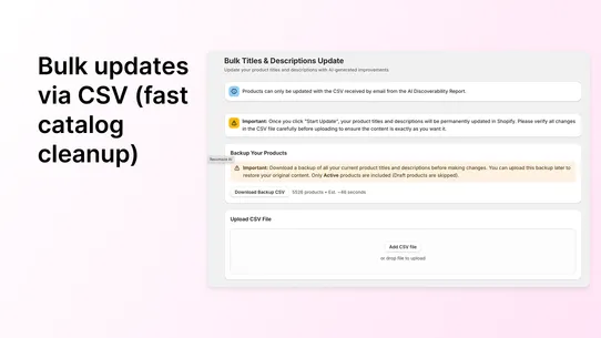 Recomaze: AI Ready Sales Agent screenshot