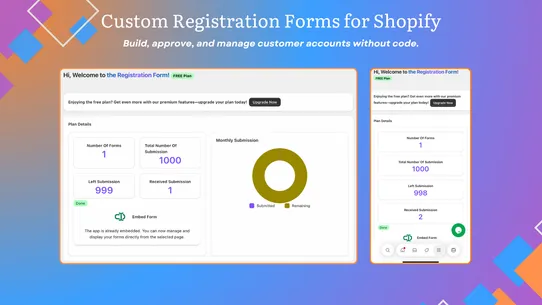 TGL Registration Form Builder screenshot