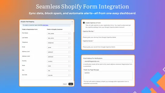 TGL Registration Form Builder screenshot