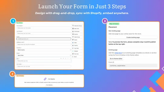 TGL Registration Form Builder screenshot