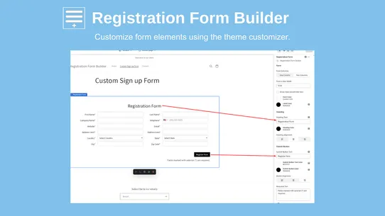 TGL Registration Form Builder screenshot