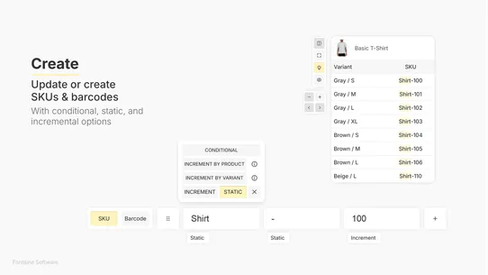 SKU Manager | Fontaine screenshot