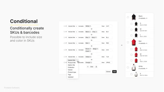 SKU Manager | Fontaine screenshot