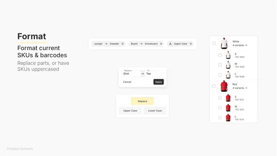 SKU Manager | Fontaine screenshot