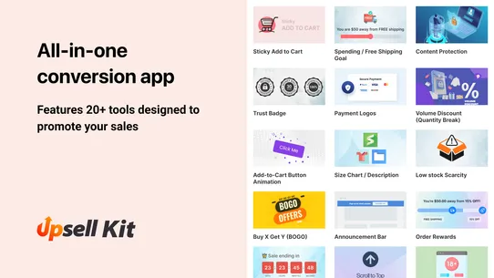 Upsell Kit screenshot