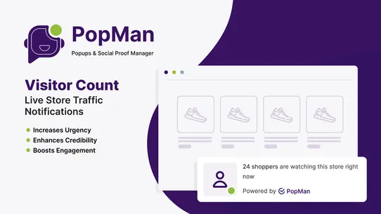 PopMan: Popups &amp; Social Proof screenshot