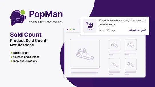 PopMan: Popups &amp; Social Proof screenshot