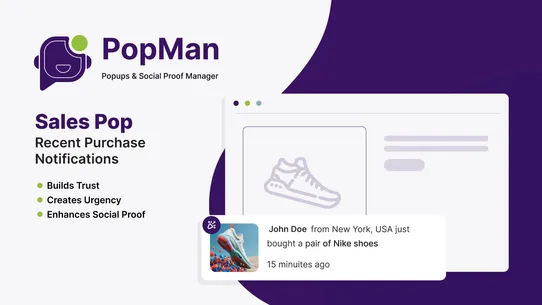 PopMan: Popups &amp; Social Proof screenshot