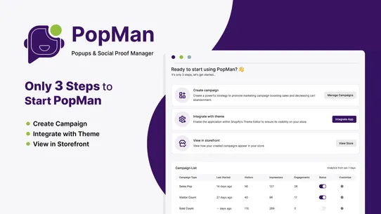 PopMan: Popups &amp; Social Proof screenshot