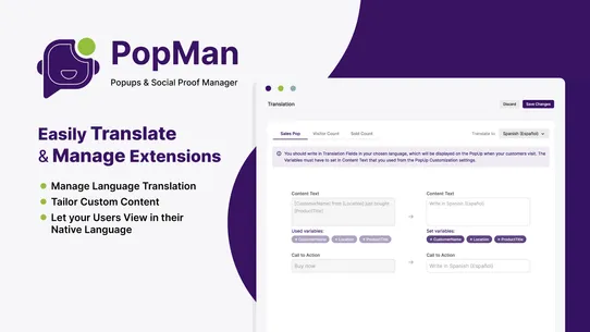 PopMan: Popups &amp; Social Proof screenshot