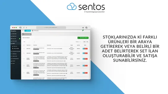 Sentos Entegrasyonu screenshot