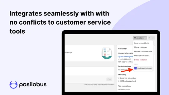 Customer View ‑ Pasilobus screenshot