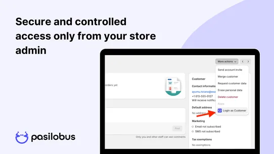 Customer View ‑ Pasilobus screenshot