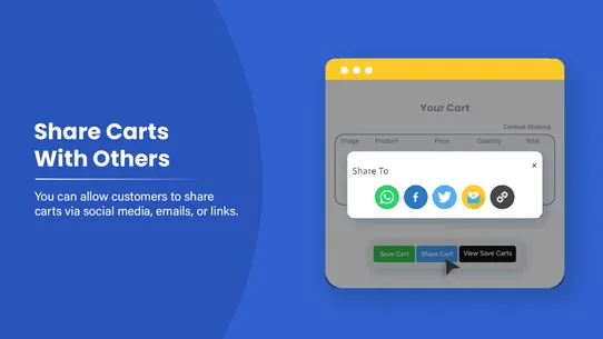 CSS: Cart Save and Share screenshot