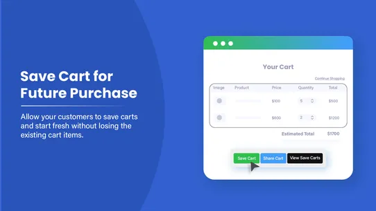 CSS: Cart Save and Share screenshot