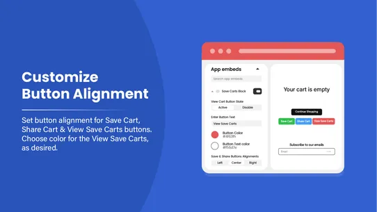 CSS: Cart Save and Share screenshot