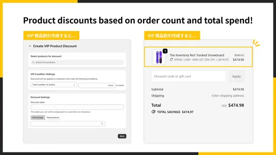 UR: VIP Product Discount｜Sales screenshot